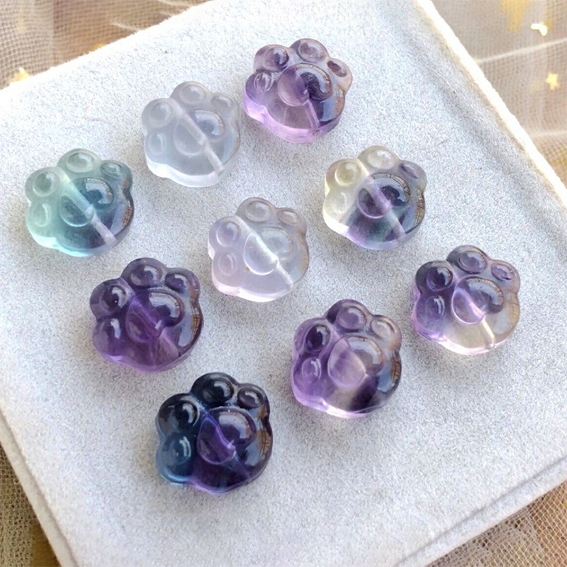Đá Pha Lê Fluorite Tự Nhiên Mini Nhiều Màu Hình Dạng Dễ Thương Dùng Làm Đồ Thủ Công