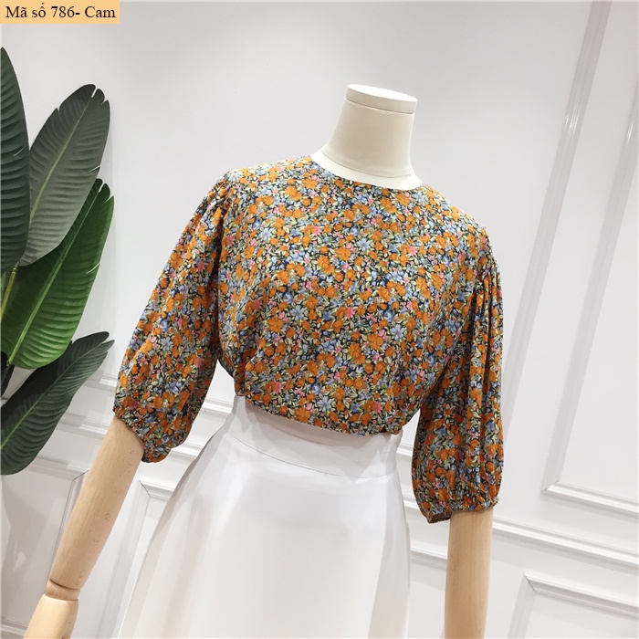 B786 ÁO SƠ MI HOA NHÍ SALE LẺ SIZE