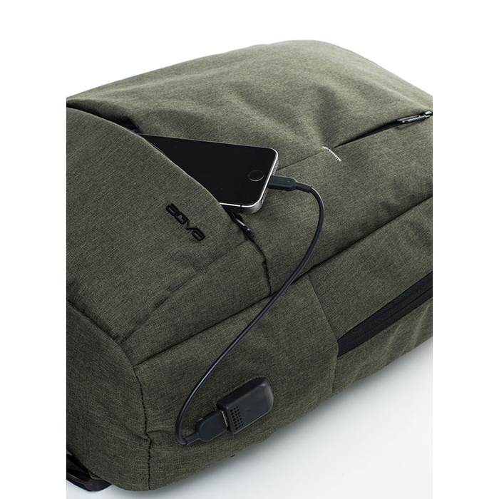 Balo Laptop Macbook AGVA Sheffield, Tích hợp cổng sạc USB, Kích thước 31 x 12 x 42 cm, 2 màu: Xám và Xanh Camo