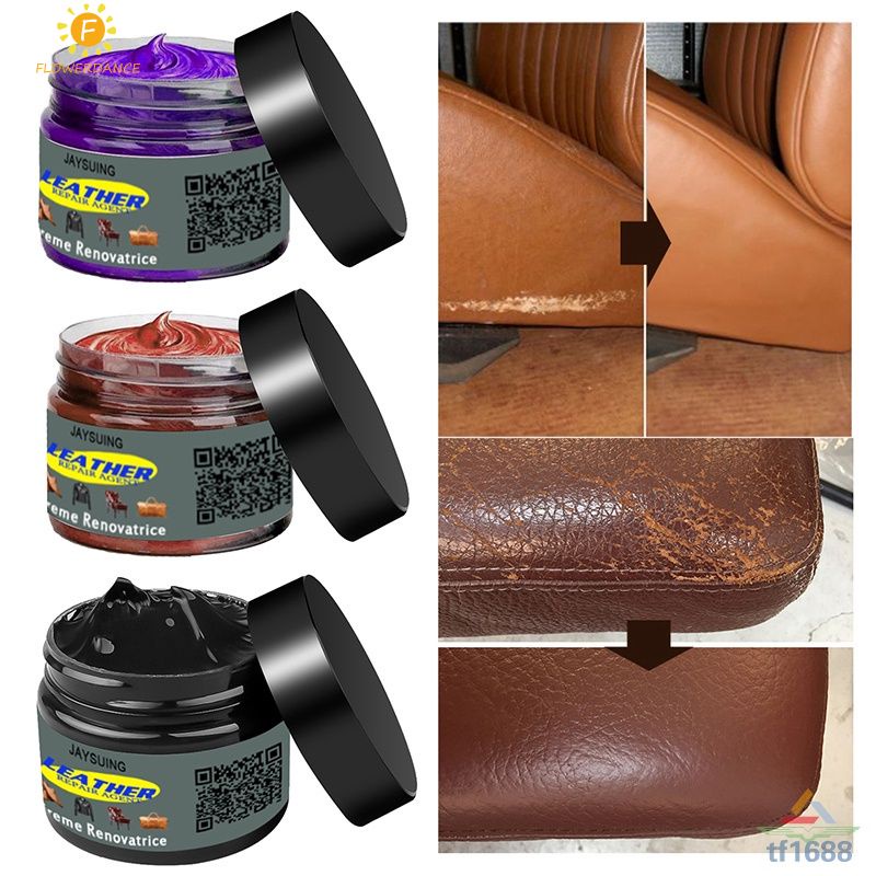 EIDECHSE Màu Da Màu Bổ Sung Dán Da Sửa Chữa Kit Cho Sofa Ghế Ngồi Xe Hơi Ghế Đầu FLOWERDANCE