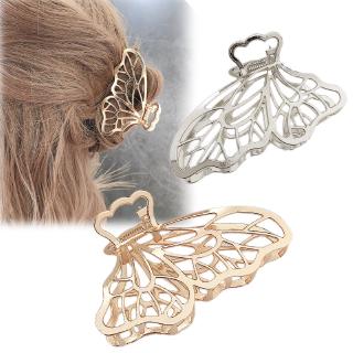 Korean Simple Metal Hair Claw Clip Butterfly Hair Catch Jaw Clamp Clip for Half Bun Thick Hair Bath