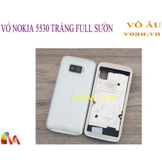 VỎ NOKIA 5530 MÀU TRẮNG FULL SƯỜN [MỚI ĐẸP]