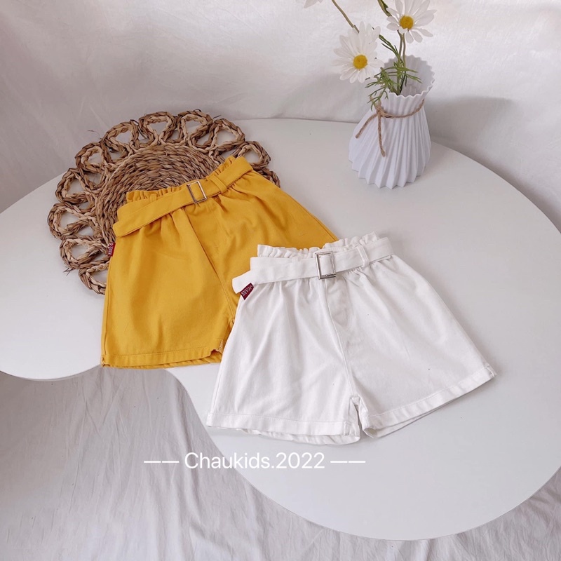 quần kaki đùi cho bé gái