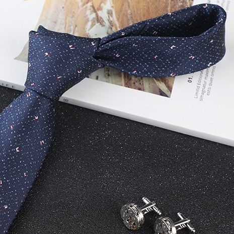Cravat Nam cỡ trung 7cm cao cấp nhiều mẫu lựa chọn, cà vạt chú rể, Cavat dự tiệc, Calavat công sở CV-7104