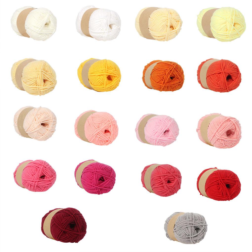 Cuộn Len Đan 5 Sợi Cotton Sữa 50g