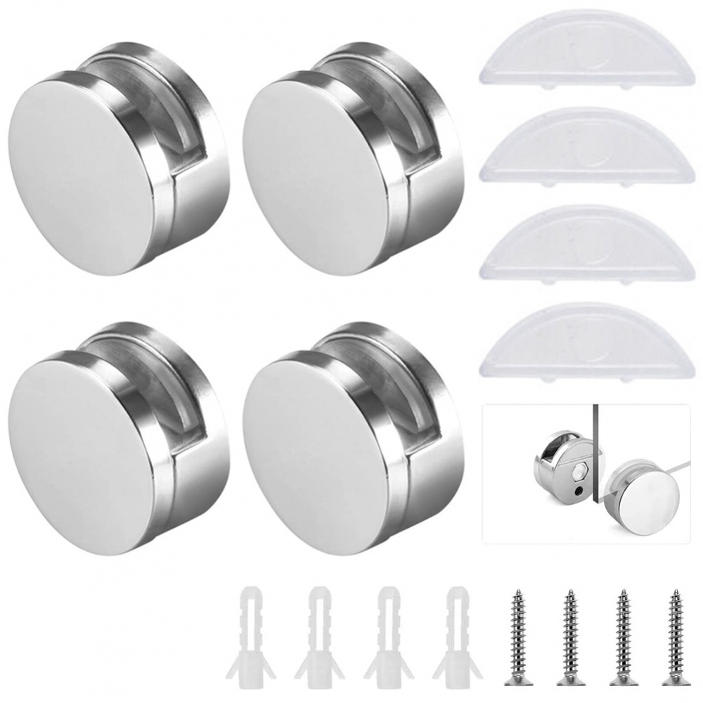 Bộ 4 Giá Đỡ Gương Kẹp Treo Tường Chất Lượng Cao 100%