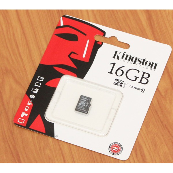 Thẻ Nhớ Micro SDHC Kingston 16GB Class10 - bảo hành 36 tháng