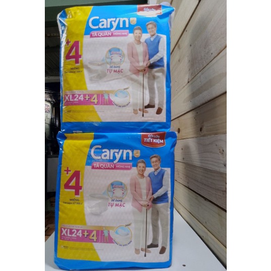 Bỉm tã quần người lớn Caryn XL24 + 4 miếng