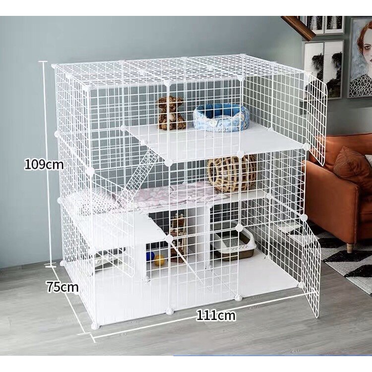 Tấm Lưới Sắt Lắp Ghép Chuồng Quây Chó Mèo, Kệ Sách, Tủ Quần Áo, Decor Phòng35x35,35x45