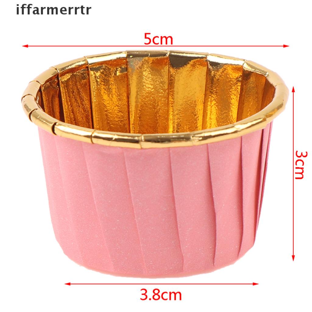 Set 50 cốc làm bánh cupcake bằng lá nhôm chất lượng cao