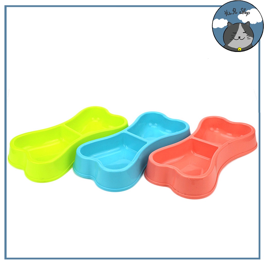 Bát Đôi Hình Xương Dành Cho Chó Mèo Chất Liệu PP Dành Cho Thú Cưng