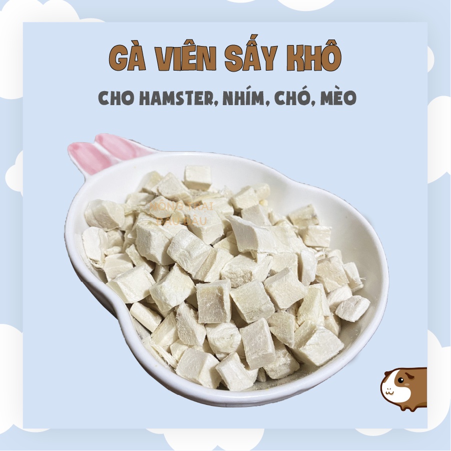 Gà Viên Sấy Lạnh Cho Hamster, Nhím, Chó, Mèo 25g