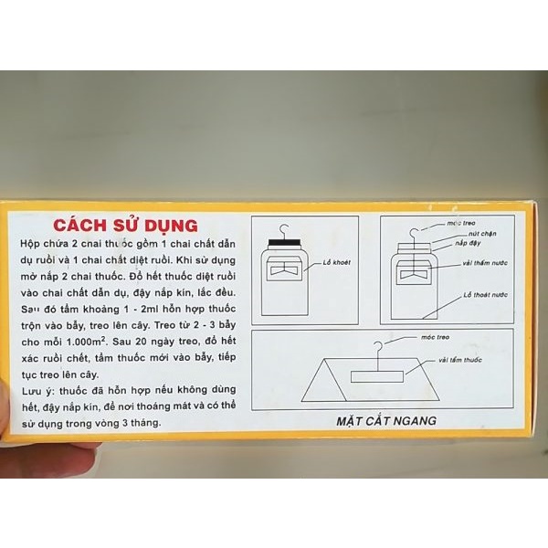 Vizubon- Chế phẩm dẫn dụ diệt ruồi đục trái Vizubon, diệt ruồi vàng
