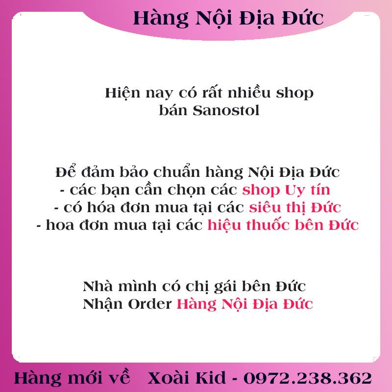 Vitamin tăng sức đề kháng cho bé Sanostol số 1,3,6 của Đức và Kẹo ngậm Sanostol cho bé từ 1 tuổi - Nội địa Đức Đủ Bill