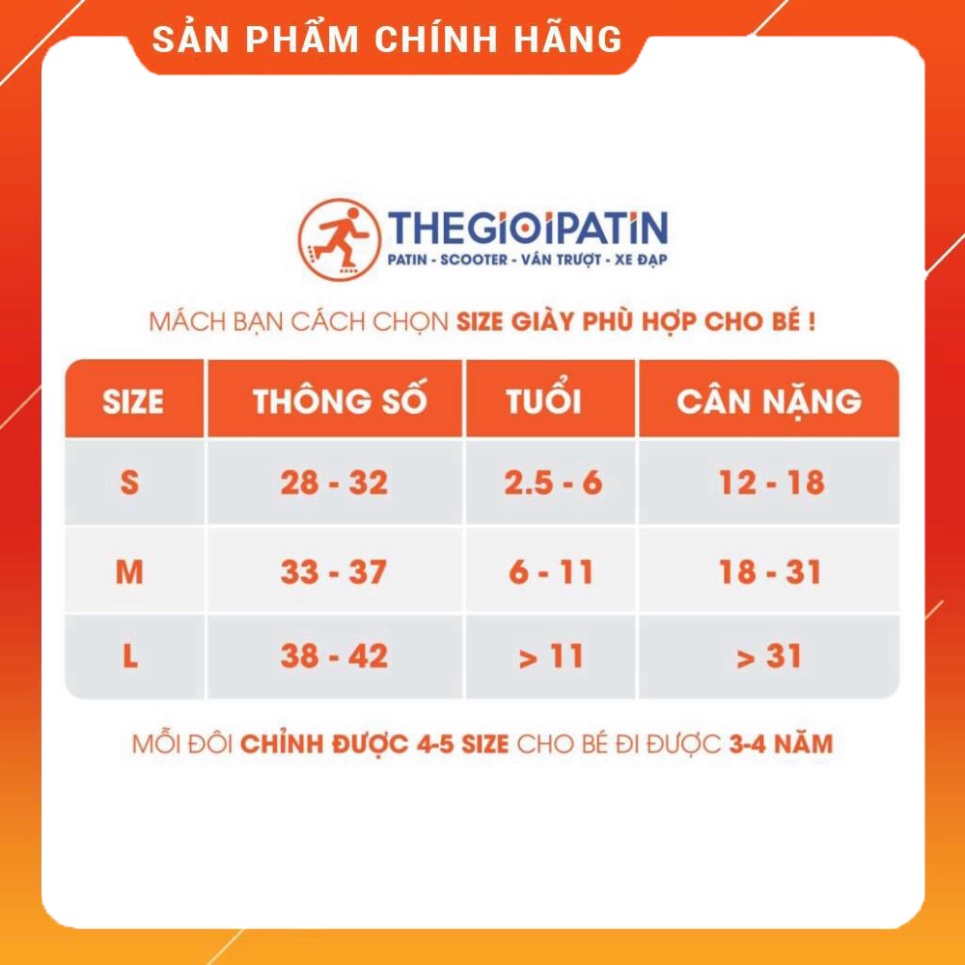 [Tặng Bảo Vệ Tay Chân] Giày Patin Trẻ Em Centosy - Papaison A1 Họa Tiết Chú Thỏ, Có 2 Màu Cho Bé Lựa Chọn, Chính Hãng