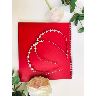 Bờm tóc đính hạt ngọc to