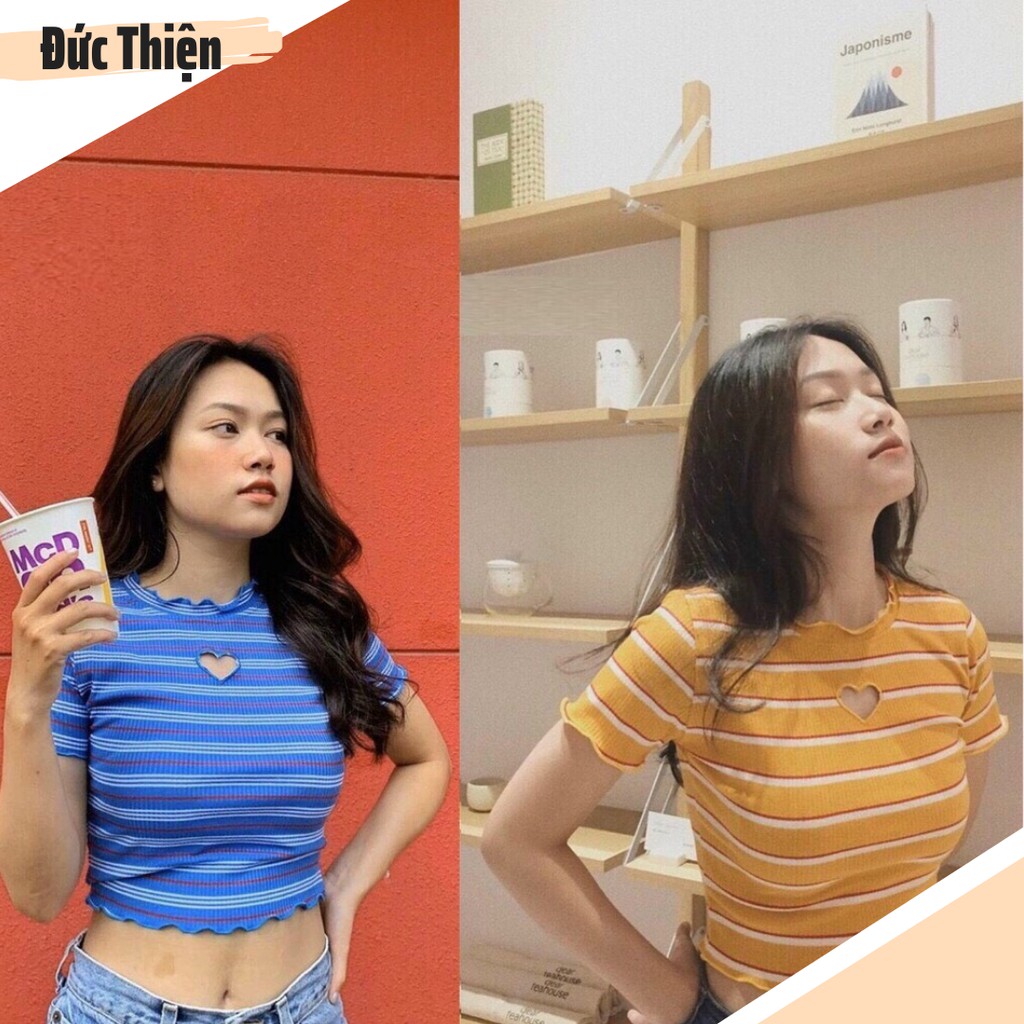 Áo Nữ, Áo Croptop Ngắn Tay Ôm Body Out Siêu Sành Điệu UCC4F5CT28 - Thời Trang Đức Thiện