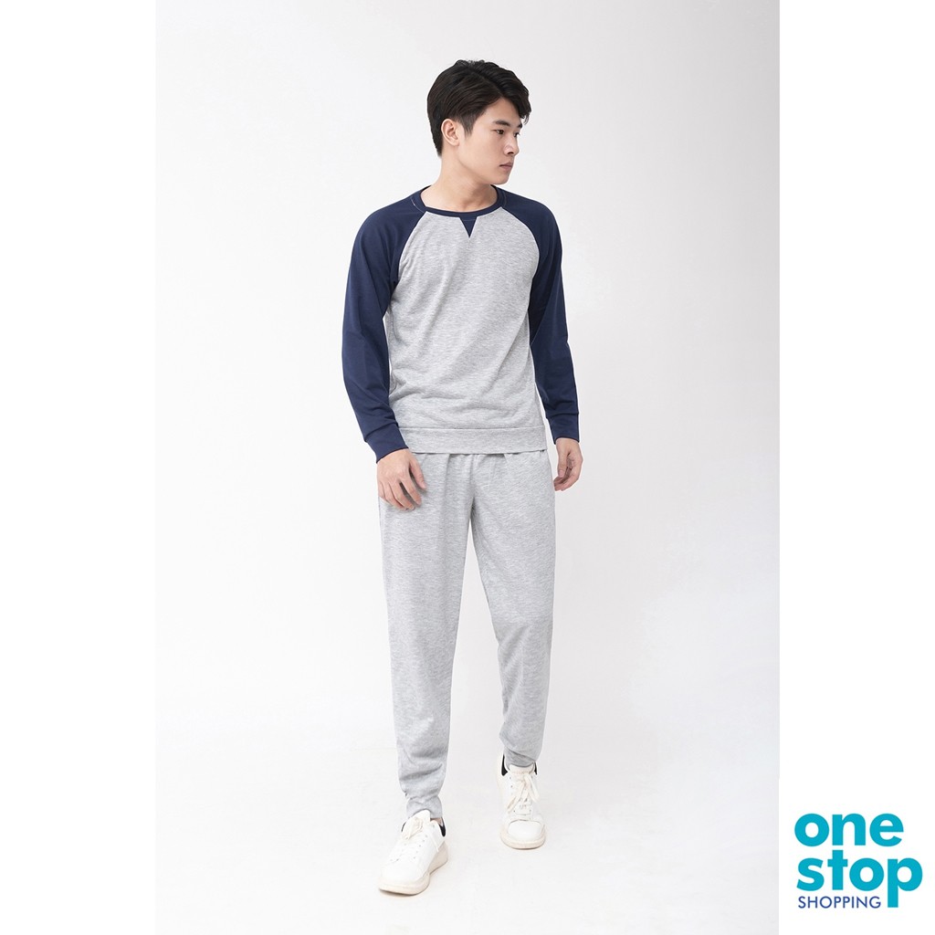 Sét bộ thời trang thu đông mặc nhà nam chất liệu vải thun da cá one shop