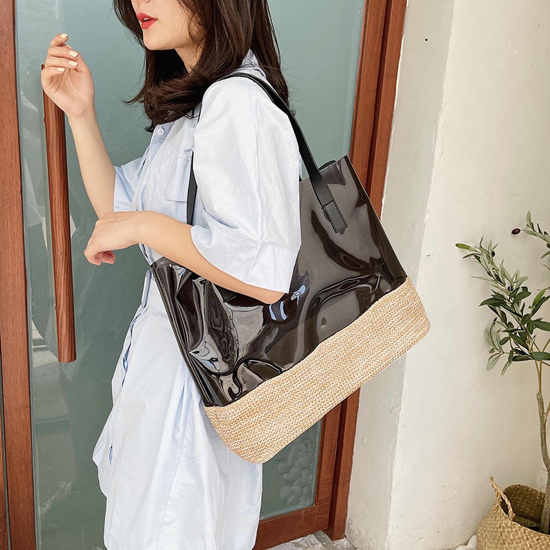 Túi Xách Tay/Đeo Vai Bằng PVC Trong Suốt Thời Trang Mùa Hè Phong Cách Hàn Quốc 2022 Dành Cho Mẹ Bỉm Sữa