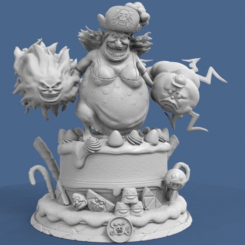 File in 3D Charlotte Lin Lin BigMom One Piece - Manga