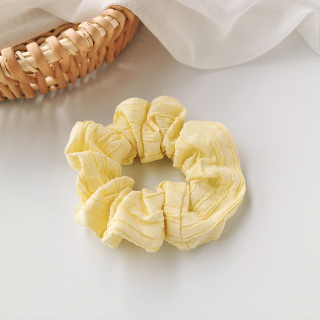 Dây buộc tóc vải đơn giản thanh lịch Scrunchie buộc tóc xinh xắn