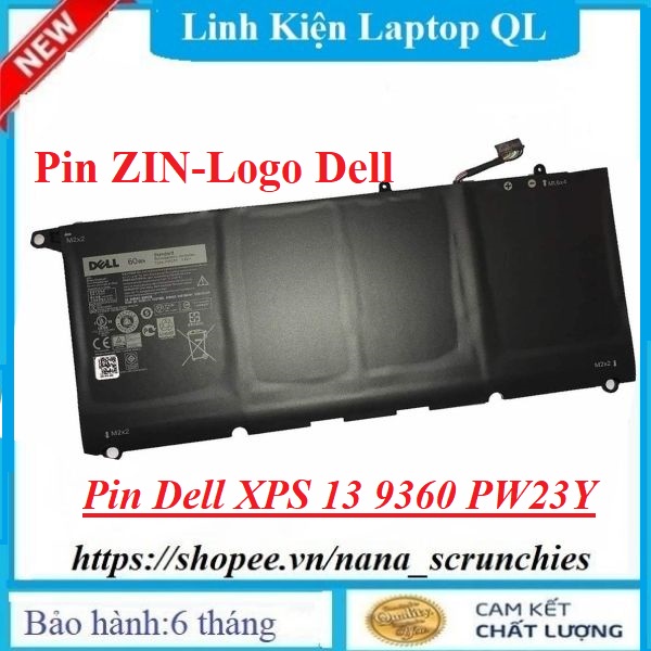 Pin Laptop Dell XPS 13 9360 PW23Y P54G P54G001 P54G002 XPS 2017 TP1GT 0TP1GT RNP72