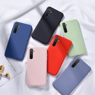 Ốp điện thoại silicon chống trượt màu trơn đơn giản cho Realme XT