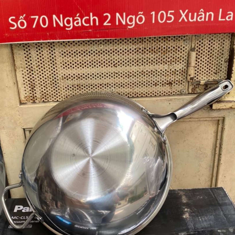 Chảo sâu lòng chống dính 3 lớp Inox 304 Fivestar Blackcube 30cm đáy liền FPC30003 - Bảo hành 25 năm