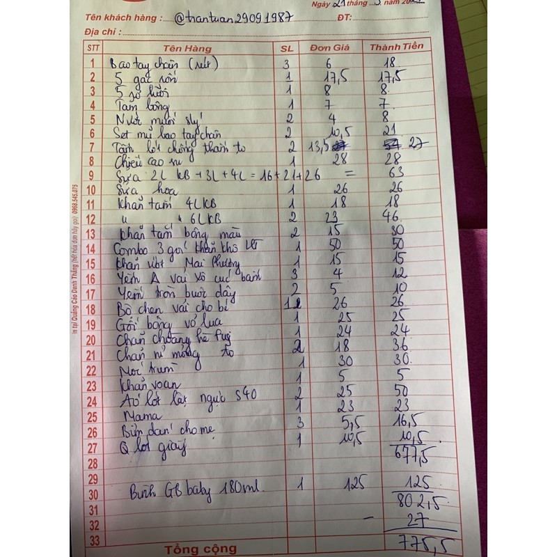 Combo đi sinh 22.3.2021