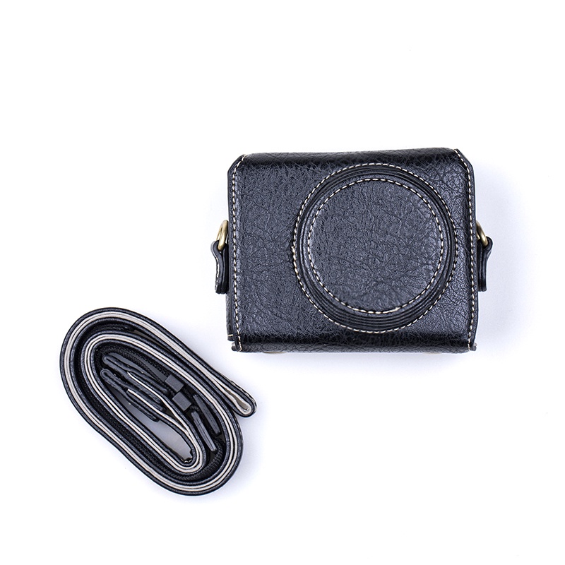 Ốp Điện Thoại Nửa Da PU + Đế + Dây Đeo Vai Cho Sony ZV-1