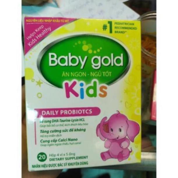 Baby gold kids giúp bé ăn ngon, bé kén ăn chậm lớn, tiêu hoá khoẻ trẻ ăn ngon