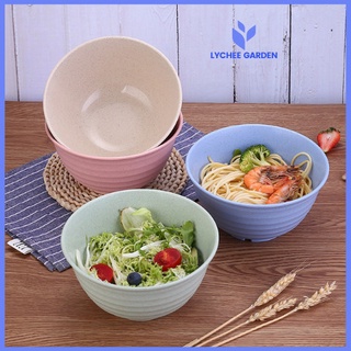 Bộ bát lúa mạch bốn chiếc 15cm và 17cm, tô nhựa lúa mạch lớn cao cấp, chịu nhiệt tốt