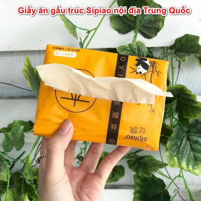 Thùng gói giấy ăn gấu trúc Sipiao - MS110