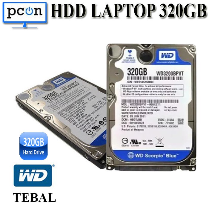 Laptop Internal Hdd 2.5 "320Gb Sata Dày Wd Blue