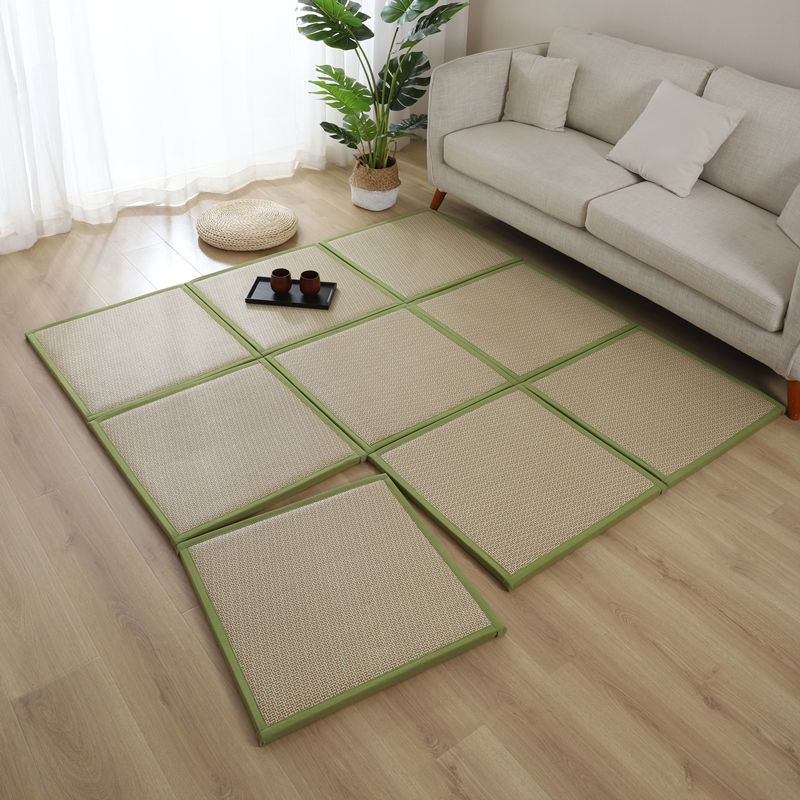Thảm mây dày kiểu Nhật trải sàn phòng ngủ khách cách âm chống ẩm chiếu tatami mùa hè