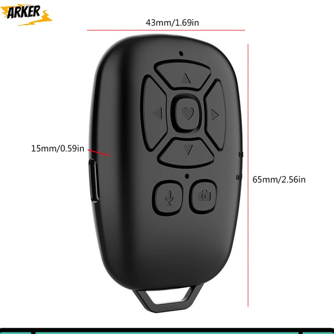 Điều khiển từ xa không dây CM Mounchain kết nối Bluetooth chụp ảnh điện thoại