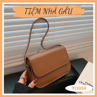 Túi xách nữ đeo chéo da trơn basic hàn quốc tg050