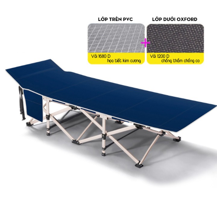 GIƯỜNG NGỦ VĂN PHÒNG GẤP GỌN GIƯỜNG XẾP VĂN PHÒNG KHUNG HỢP KIM PHỦ SƠN TĨNH ĐIỆN CHỌN MÀU NGẪU NHIÊN | BigBuy360 - bigbuy360.vn