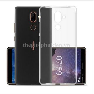 Ốp lưng dẻo silicon trong suốt nokia 7 plus