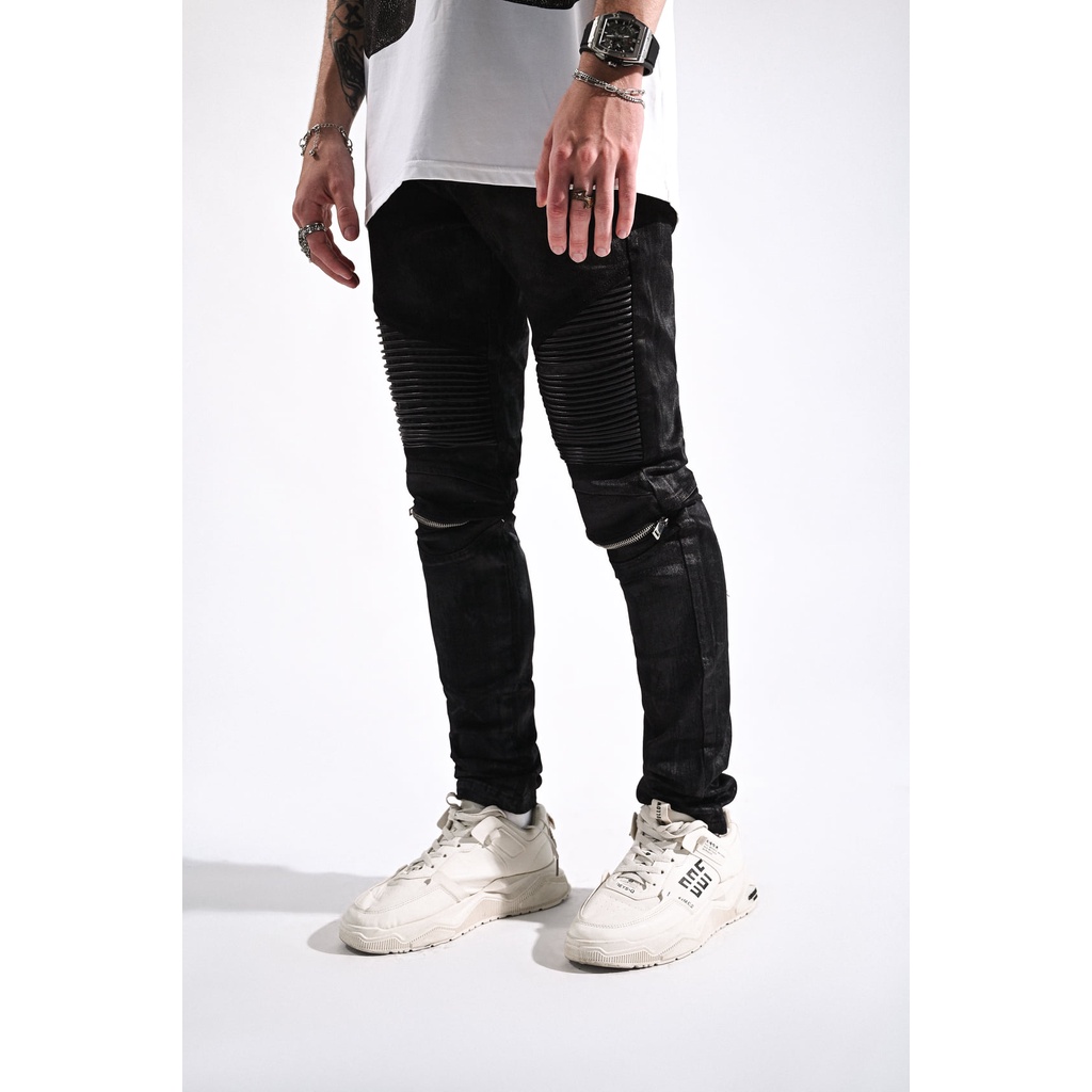 Quần jean nam MIKENCO WASH BIKER