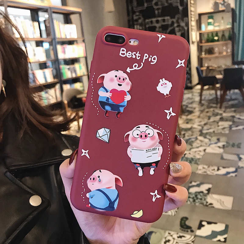 Cute Pig Case OPPO A3 A83 A79 A57 R9 r9S r11 r11s Plus OPPO F9 K1 R15X Soft Silicone Casing Cover