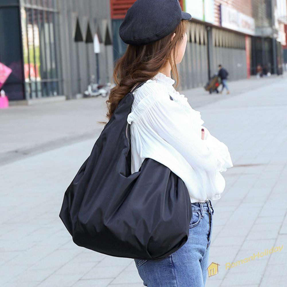 【On Sale】Casual Solid Color Handbag Oxfold Women Large Capacity Shoulder Tote Bag