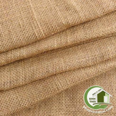 1 mét vải bố thô khổ 1,2m - vải làm túi xách, phông nền chụp hình ảnh, trang trí