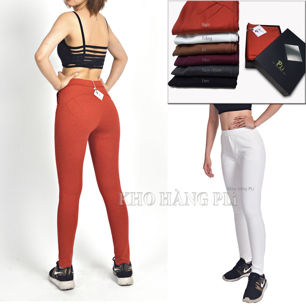 Quần legging nâng mông 💖HÀNG LOẠI 1💖 Legging PLi cao cấp chất đẹp, form chuẩn, đường may tỉ mỉ