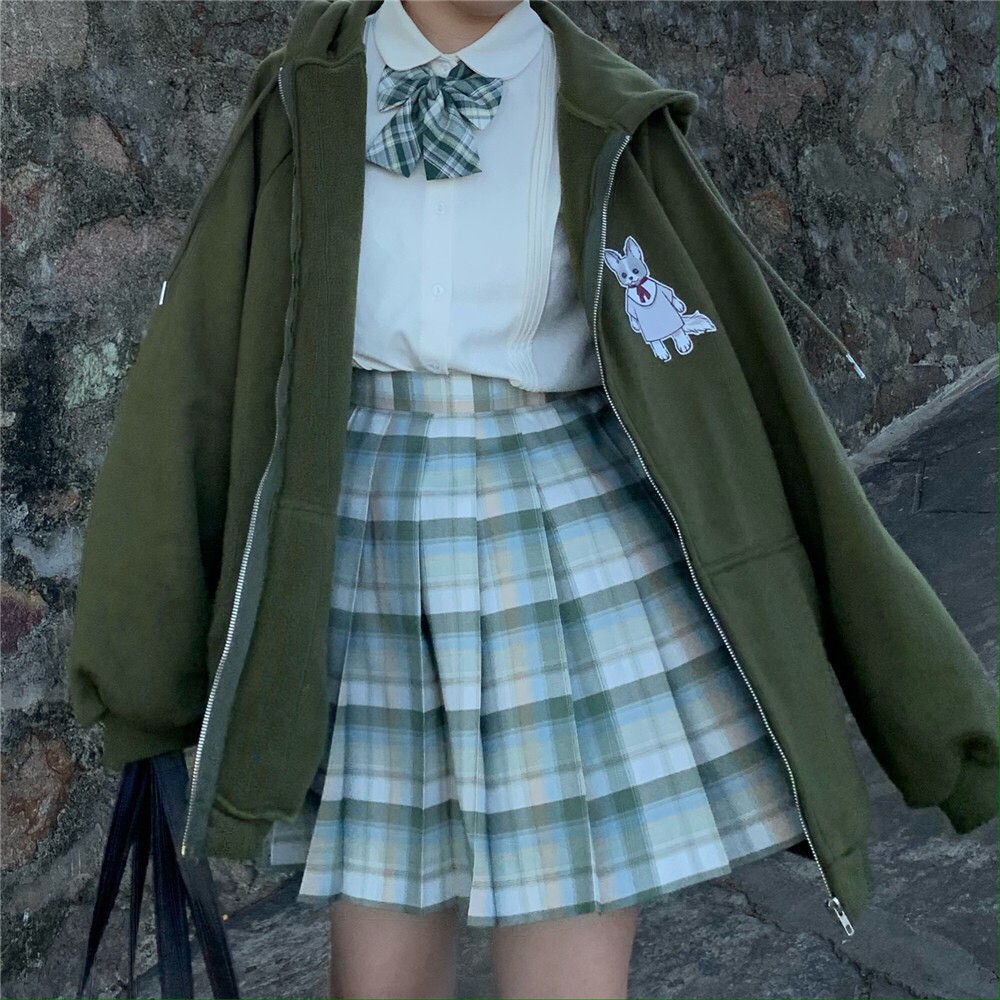 ÁO HOODIE NỮ IN HÌNH THỎ XINH KÈM MŨ CHẤT NỈ BÔNG KIỂU DÁNG ÁO HOODIE FORM RỘNG HOT HIT | BigBuy360 - bigbuy360.vn