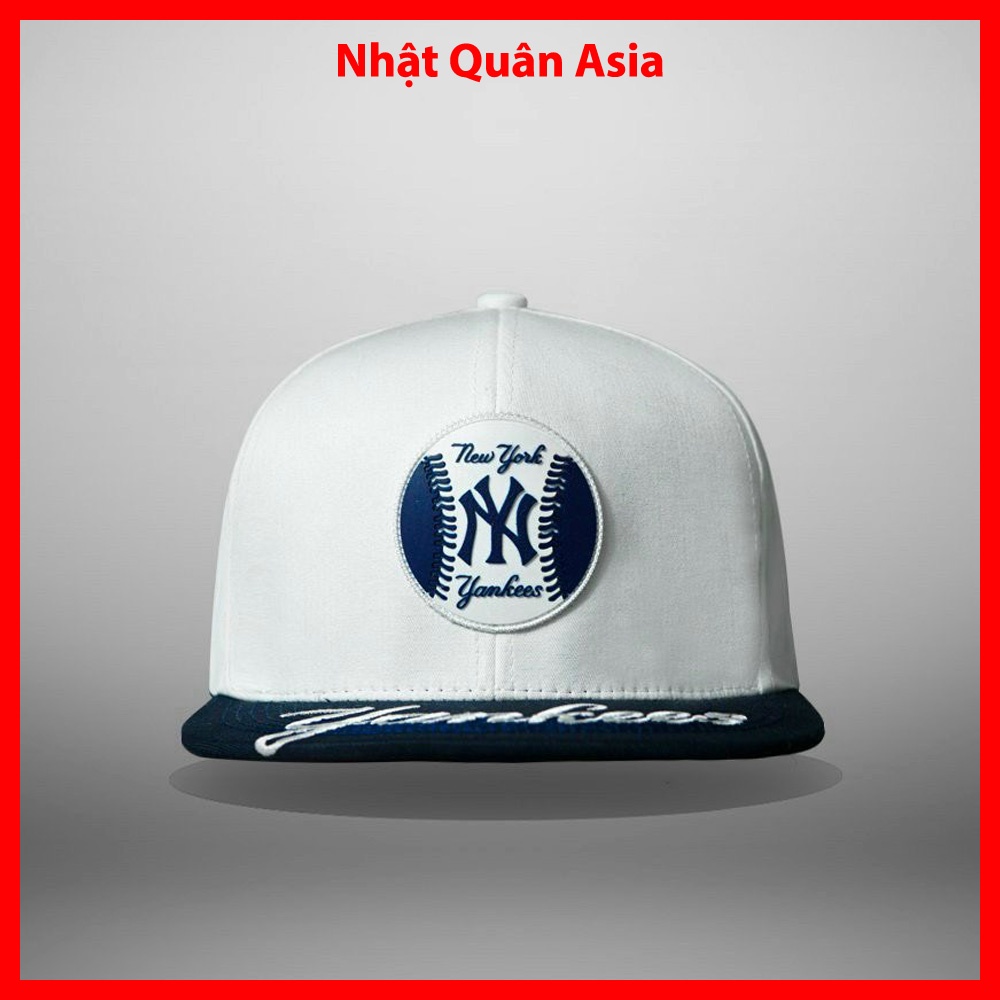 Mũ nón kết lưỡi trai New Era New York Yankees trắng xanh snapback thời trang cao cấp form đẹp cá tính