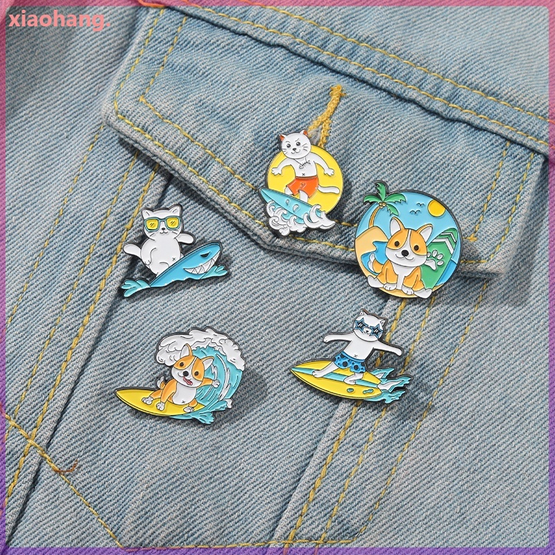 Ghim cài áo phong cách động vật hoạt hình dễ thương