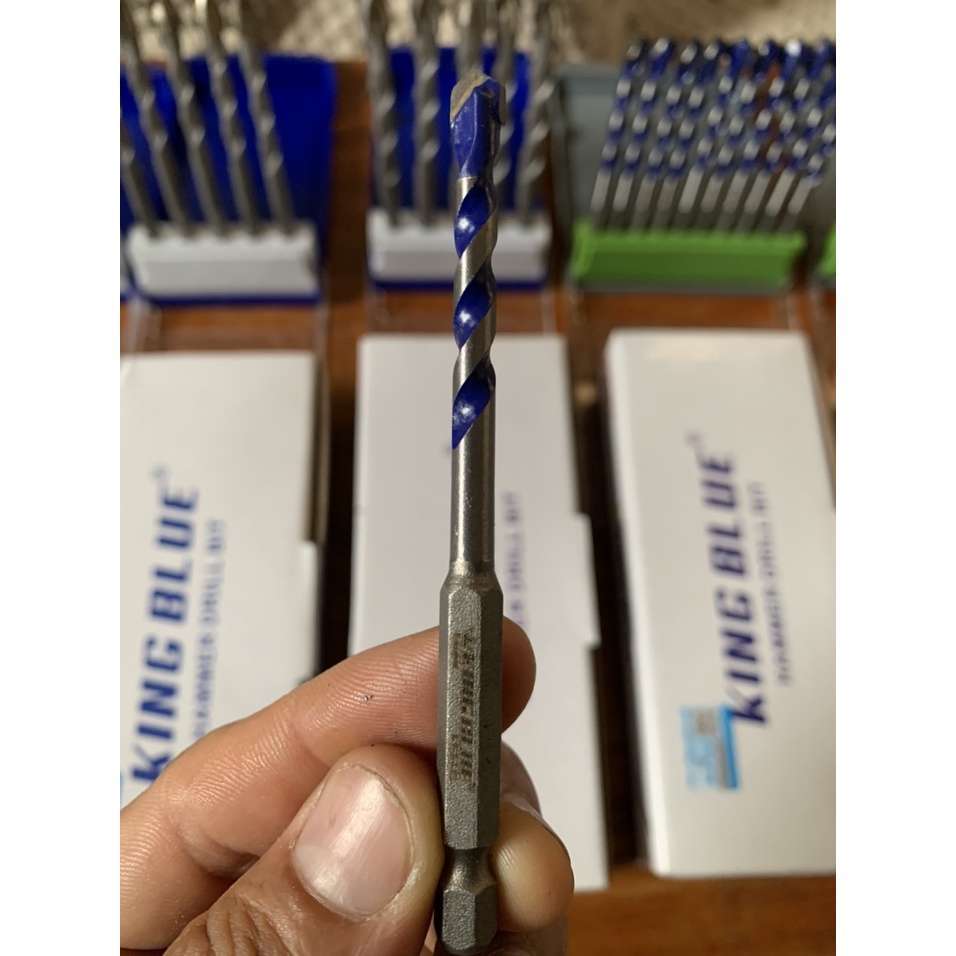 Mũi khoan đa năng , mũi khoan chuôi lục giác King Blue khoan gạch men khoan bê tông khoan sắt chất lượng cao
