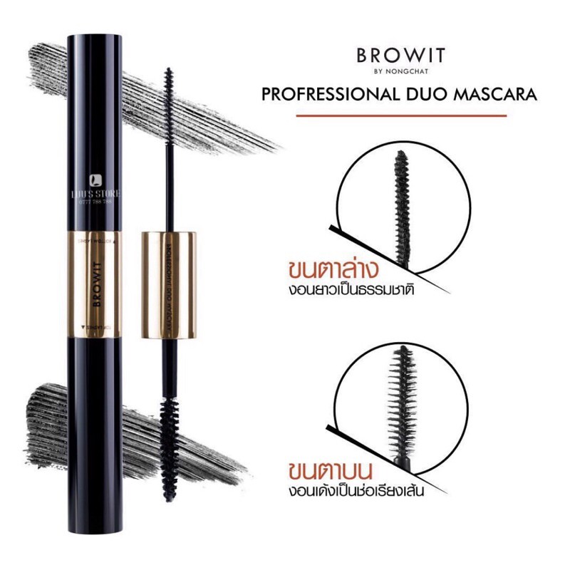 Mascara Browit By Nongchat 2 Đầu Professional Duo