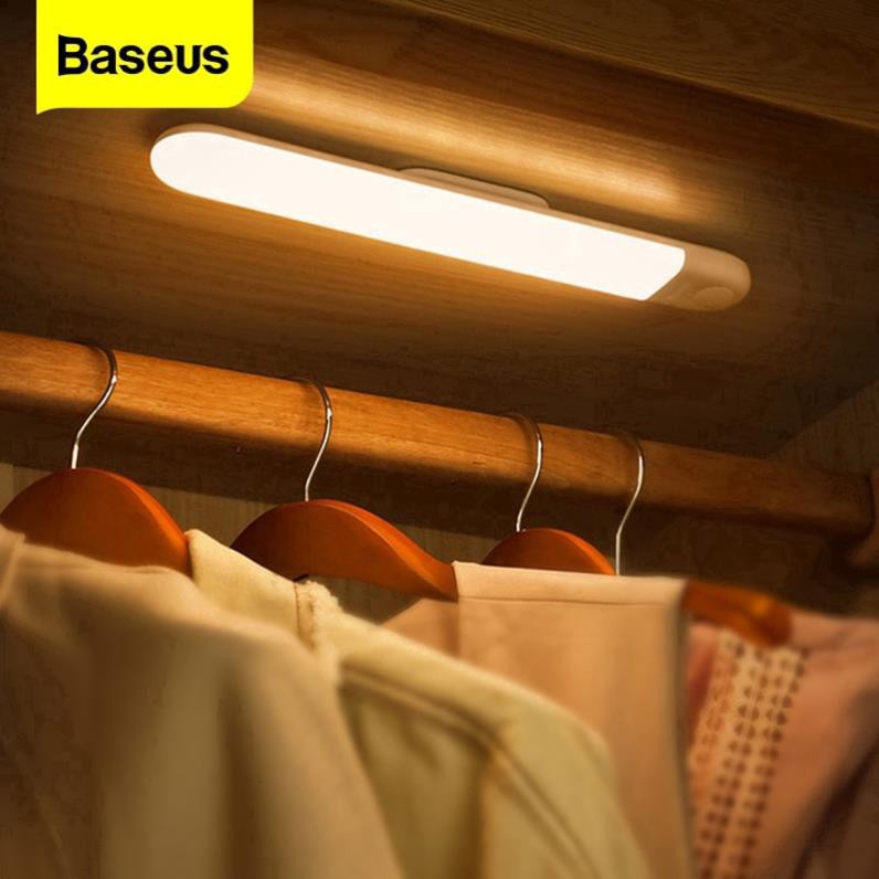 Đèn LED Baseus PIR cảm biến chuyển động ban đêm trang trí cho tủ quần áo/nhà bếp/phòng ngủ